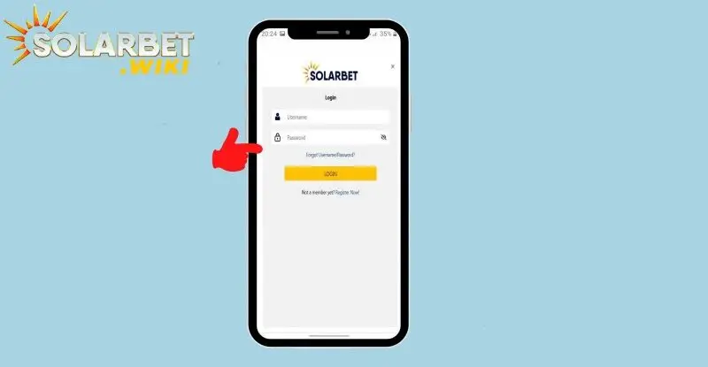 Đăng nhập Solarbet qua điện thoại 