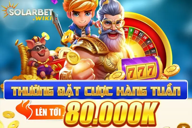Khuyến mãi thưởng tuần cho game bài SolarBet 