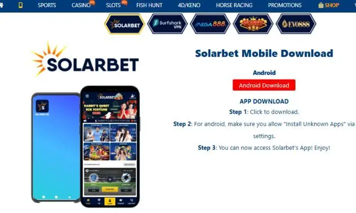Ứng dụng của nhà cái Solarbet tương thích với nhiều thiết bị di động