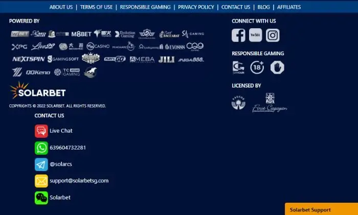 Nhà cái Solarbet quản lý các hoạt động cá cược vô cùng chặt chẽ